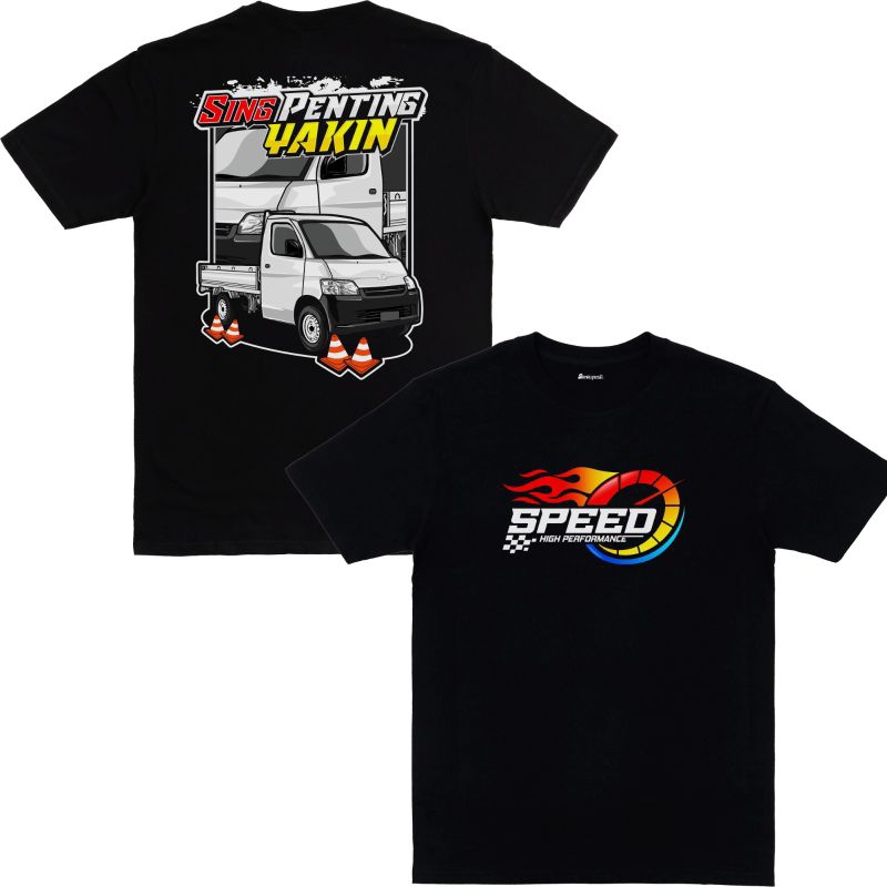Kaos speed maniac - Driver pick up/kaos mobil balap/kaos hitam dewasa