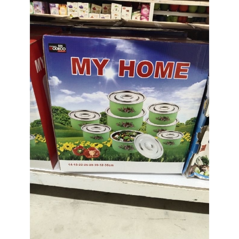 PANCI SET MY HOME terdiri dari 8 buah panci
