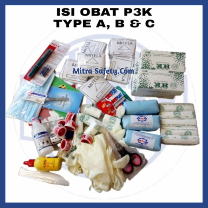Isi Kotak P3k Dinding First Aid Box / Isi Obat P3K Type A Lengkap