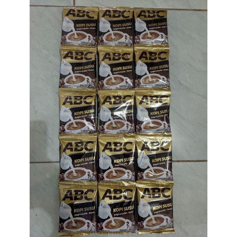 

kopi ABC susu sachet 31g Renceng (isi 10)