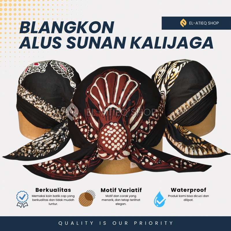 Blangkon Alusan Cuci Lipat Sunan Kalijaga