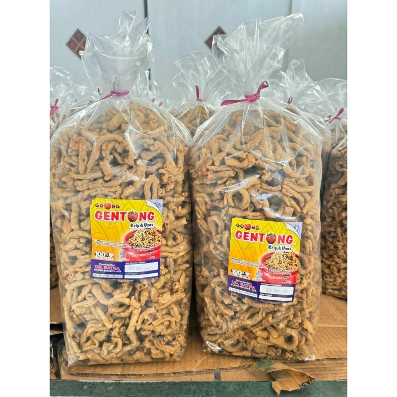 

Kripik Usus Ayam / Merk " GENTONG" / Kwalitas best seller