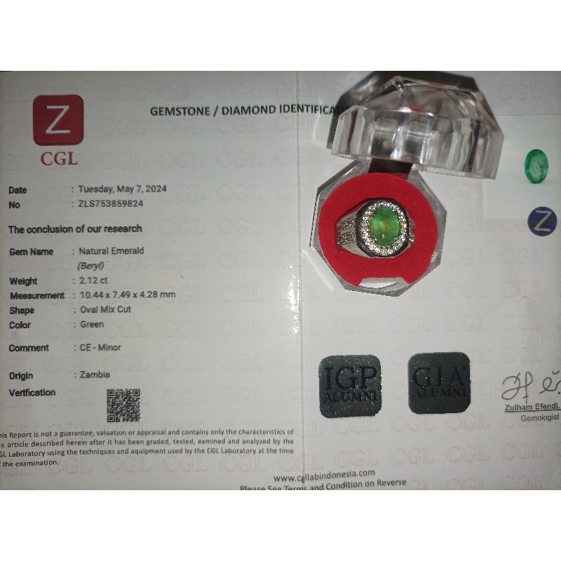 natural emerald / zamrud