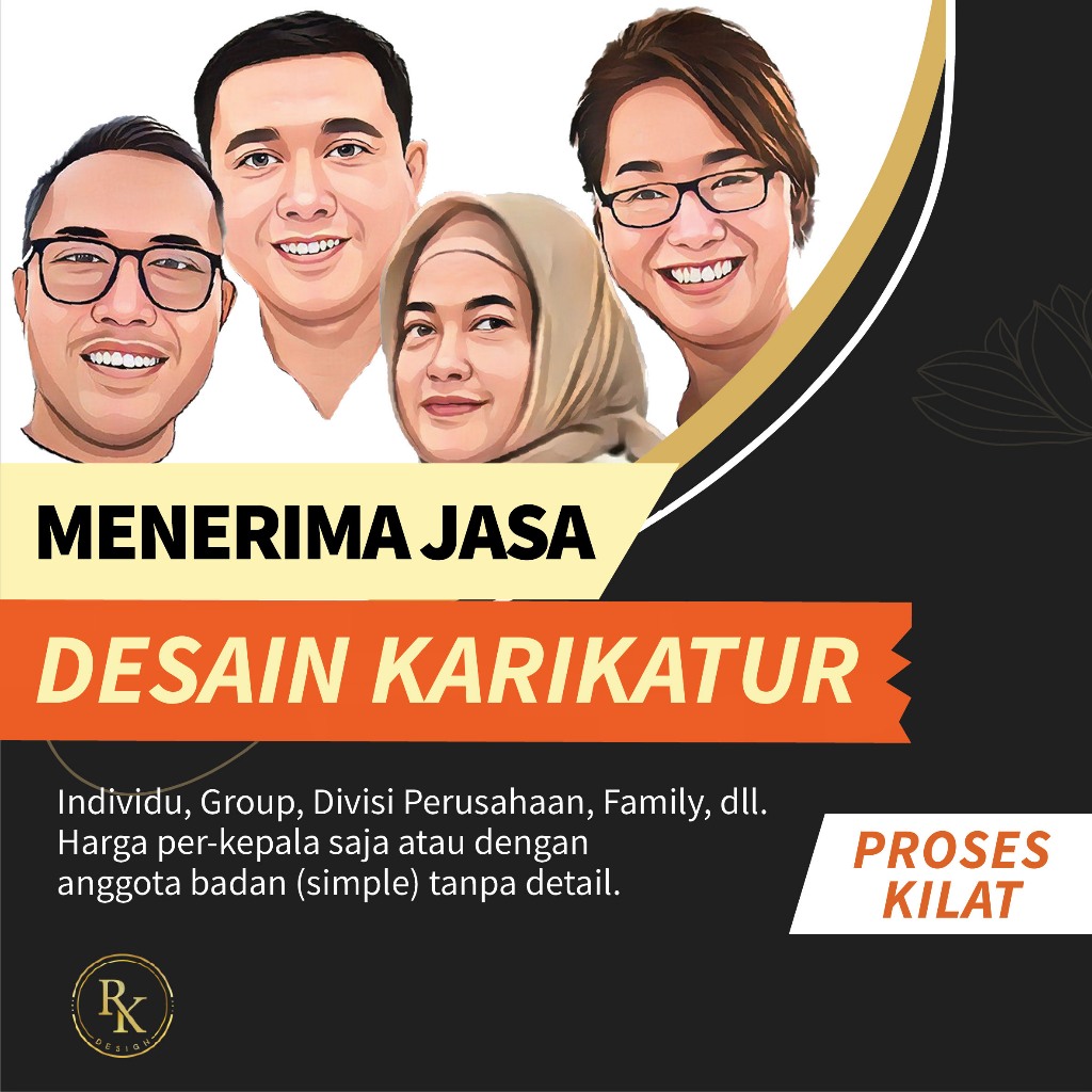 [SOFTFILE] KARIKATUR WAJAH CUSTOM / ILUSTRASI WAJAH / VECTOR WAJAH / EDIT FOTO KARTUN 3D