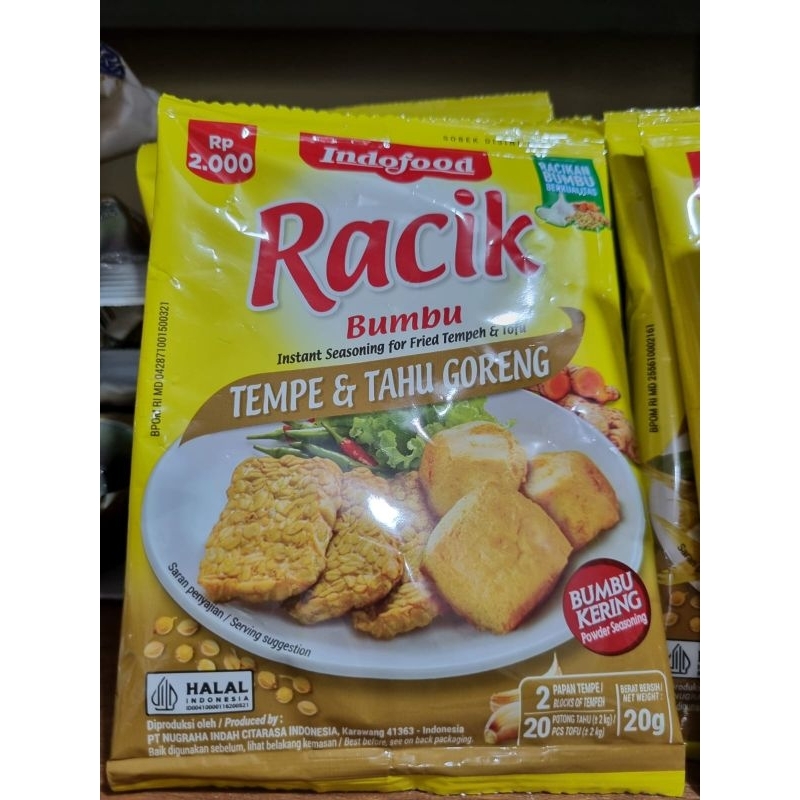 

BUMBU RACIK INDOFOOD BUMBU RACIK TEMPE & TAHU GORENG