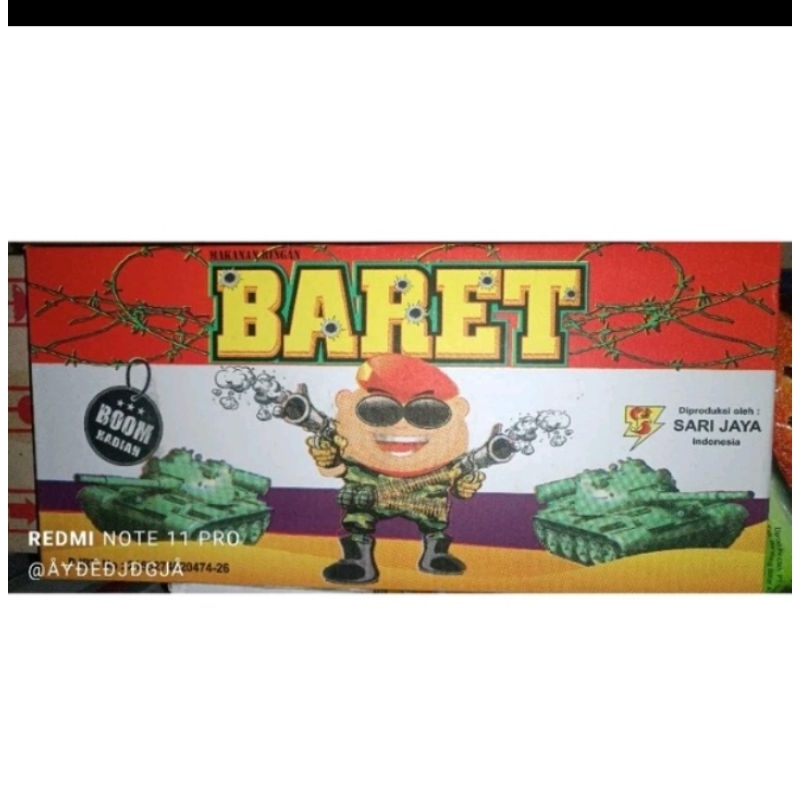 

Chiki Baret Berhadiah Uang Tunai isi 10 bungkus/1 Dus