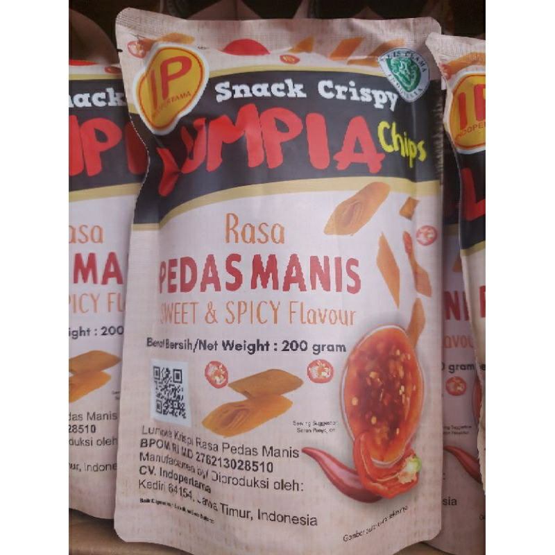 

Snack Crispy Lumpia Chips Pedas Manis IP 200g