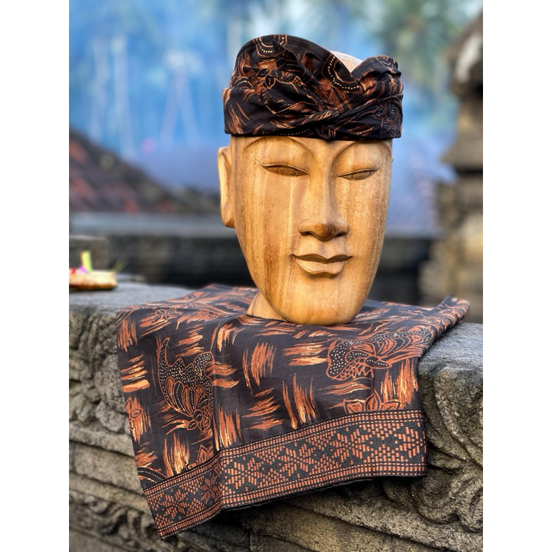 saput dan udeng batik bali klasik || oleh oleh bali
