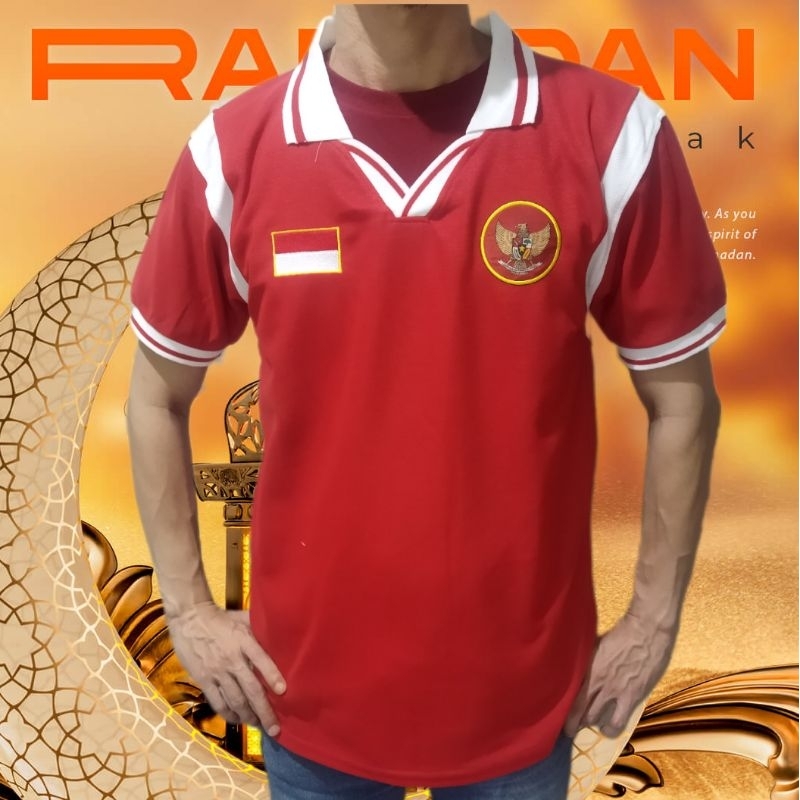 KAOS KERAH TIMNAS INDONESIA MERAH PUTIH/ KAOS KERAH  MERAH PUTIH/ POLO SHIRT TIMNAS INDONESIA