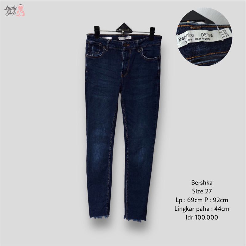 bershka skinny jeans unfinished