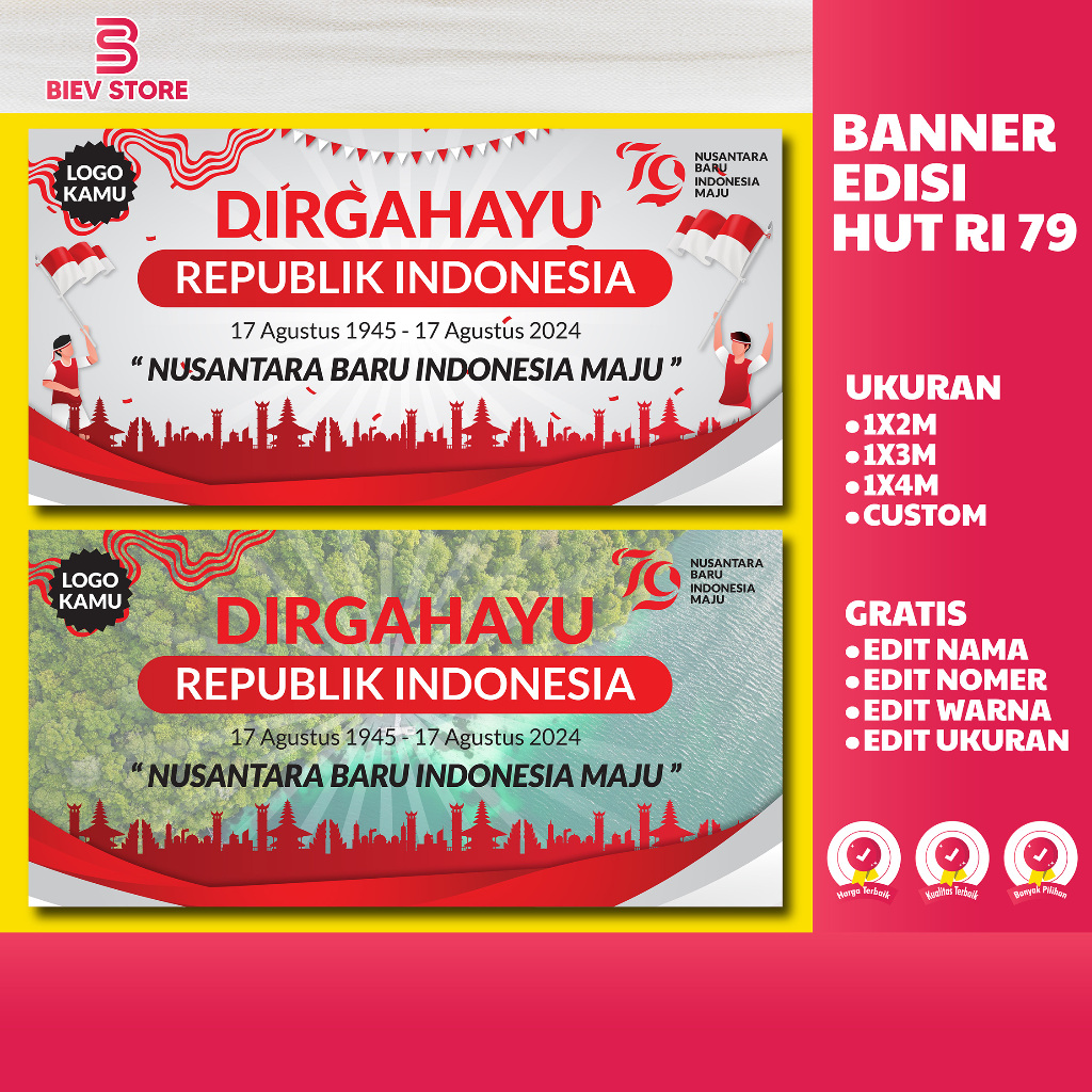 Cetak Spanduk 17 Agustus Cetak Banner HUT RI ke 79 Spanduk dan Banner 17 agustus Cetak Spanduk dan