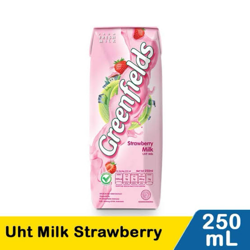 

Greenfields Uht Milk Strawberry 250ML isi 3 pcs