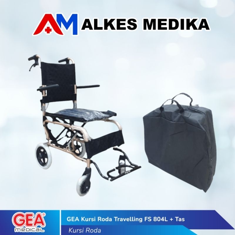 GEA Kursi Roda Travelling FS 804L + Tas