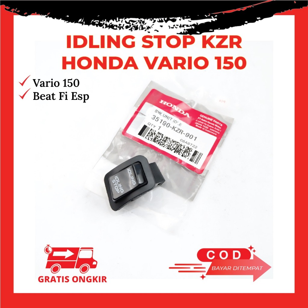 Idling Stop Honda Vario 150 & Beat FI eSP - Saklar Idling Stop Motor Vario 150 New Kode KZR