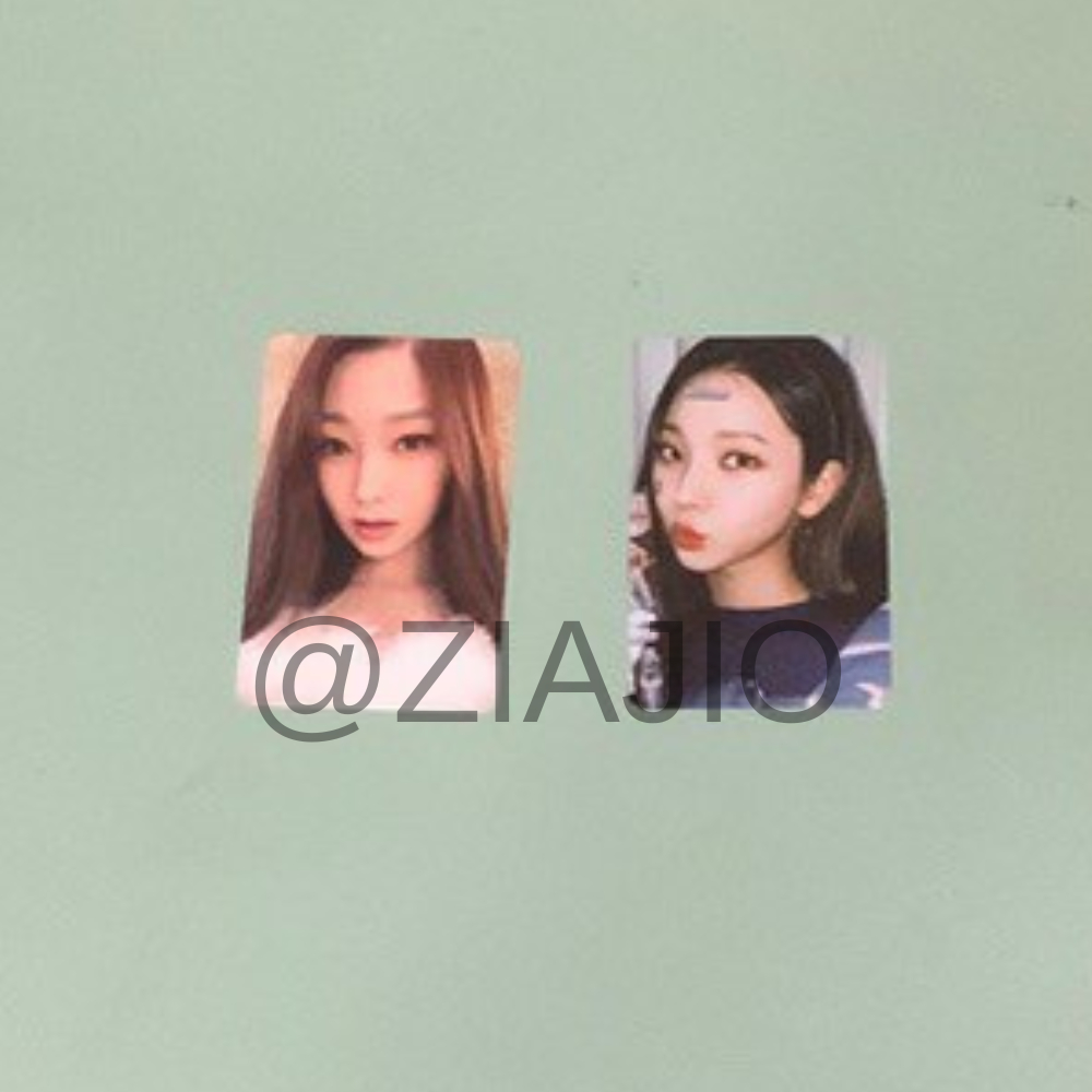 PHOTOCARD PC AESPA OFFICIAL KARINA EPOXY GISELLE PINK CHRISTMAS