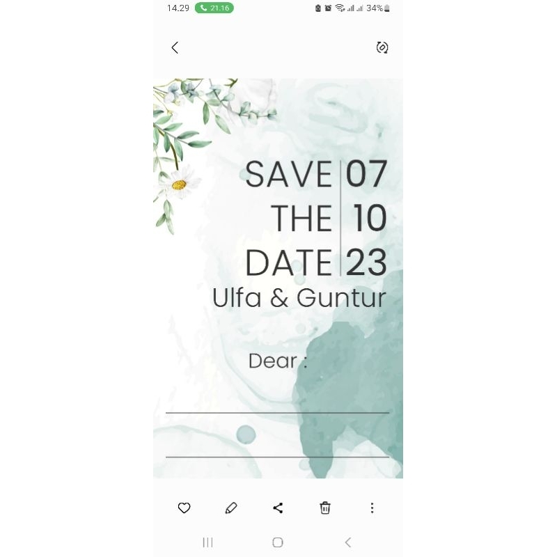 UNDANGAN PERNIKAHAN / UNDANGAN KEKINIAN / UNDANGAN VIRAL