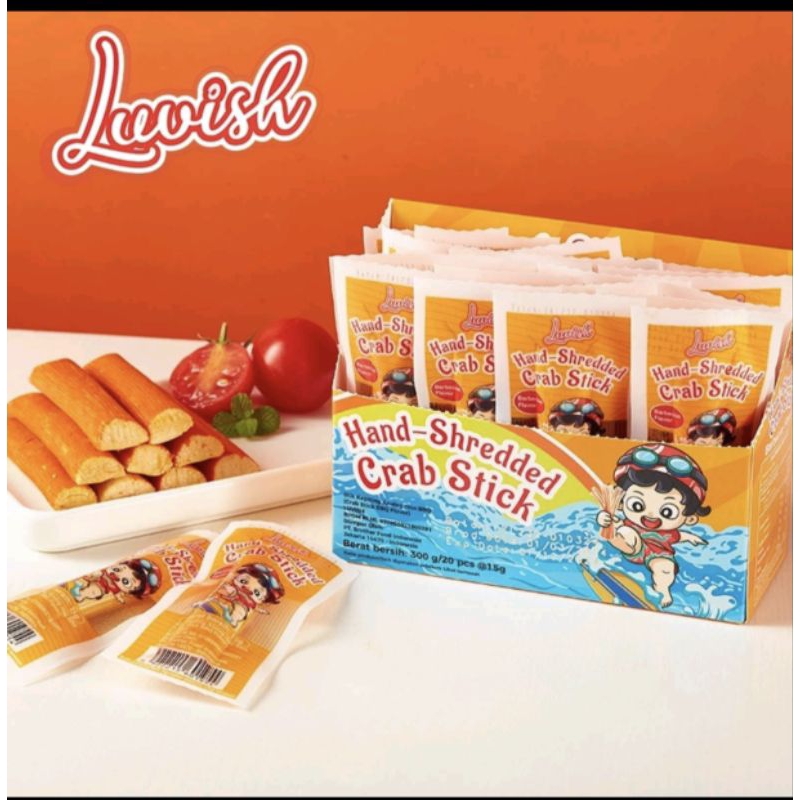 

LUVISH HAND SHREDDED CRAB STIK 1 BOX 20 PCS