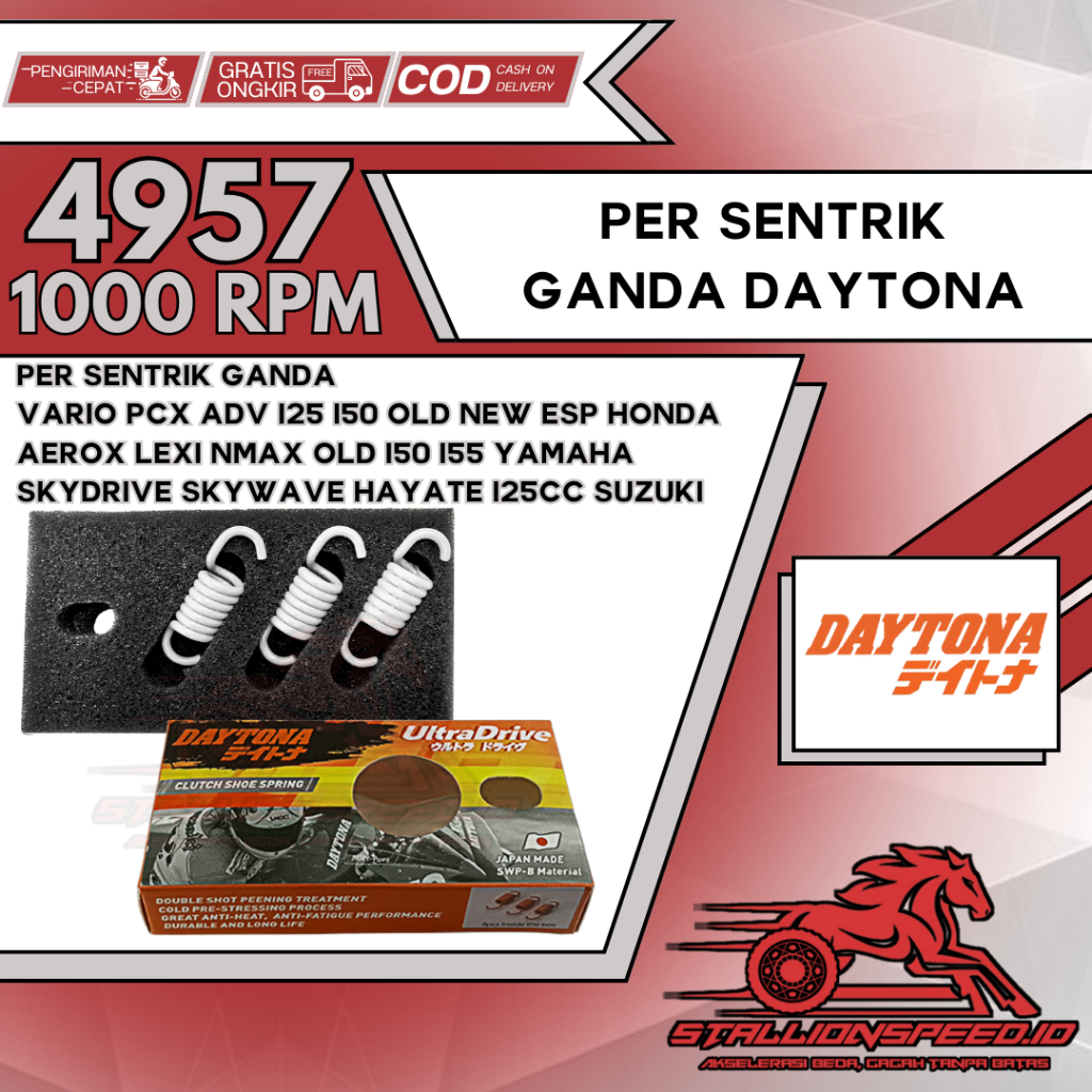 Per Sentrik Kampas Ganda Kopling Daytona Vario PCX ADV Aerox Nmax Lexi OLD NEW LED 125 150 155 Spin 