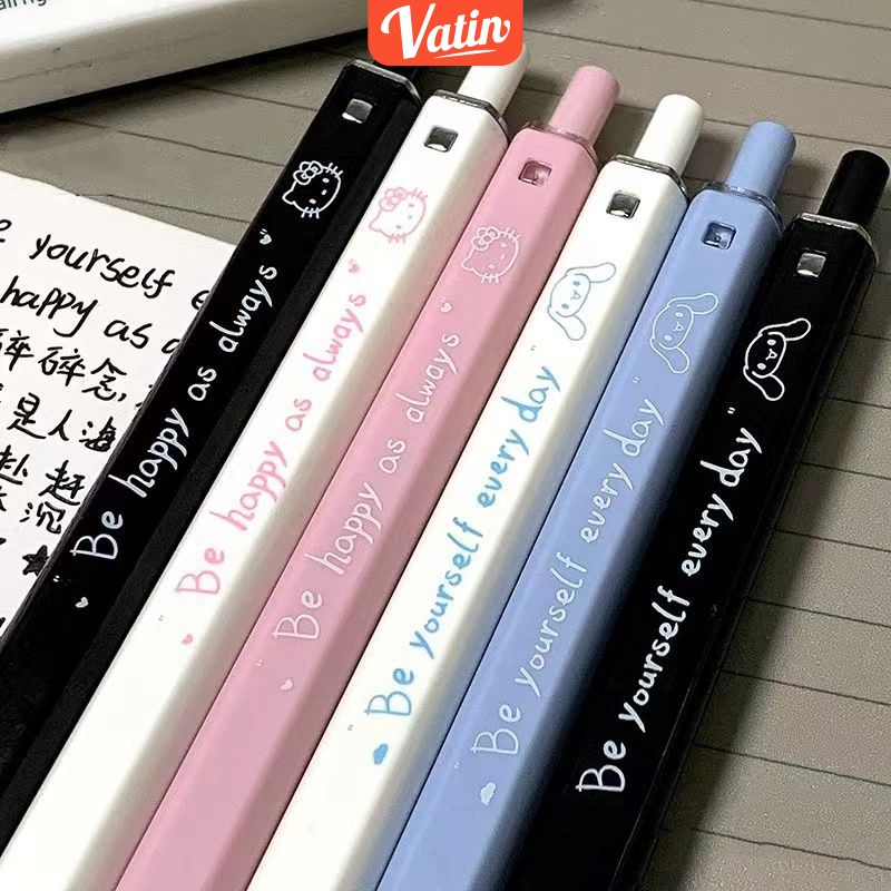 

Pulpen Retractable Gelpen Pena Sanrio 0.5 Hitam lucu-Vatin_Shop