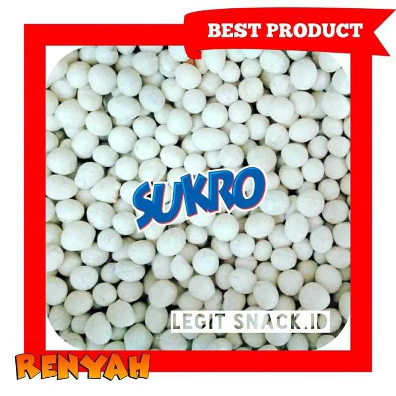 

EG Kacang Sukro 500 Gr / Pilus Putih / Toping Baso Aci Cuanki / Topping Bakso Makanan Kuah