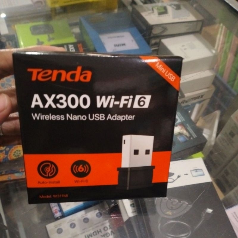 AX300 WiFi 6 wireless nano USB Adapter. No driver, plug n play.