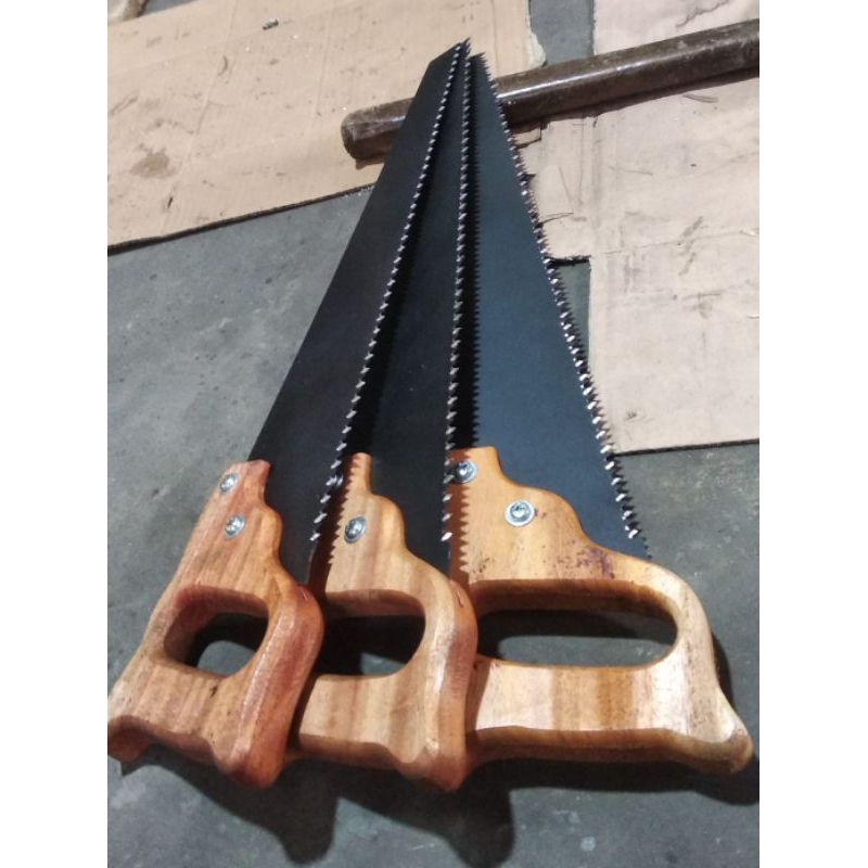 gergaji potong kayu dan bambu/gergaji potong bahan baja slendang(hitam 01)