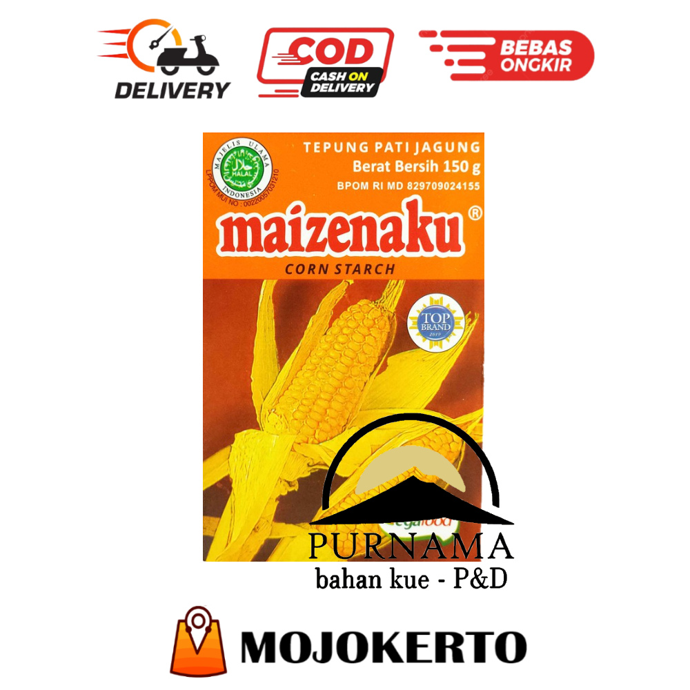 

MAIZENAKU 150GR TEPUNG PATI JAGUNG EGAFOOD MAIZENA HONIG HONIK CORN STARCH YUMI DIANFEN 玉米淀粉 HALAL