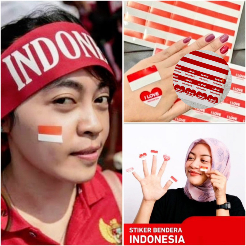 

Stiker Pipi Bendera Merah Putih isi 25 pcs / Sticker Love Indonesia Face Sticker Muka 17 Agustus Kemerdekaan
