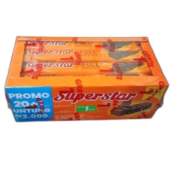 

Superstar Wafer Triple Chocolate Box isi 20