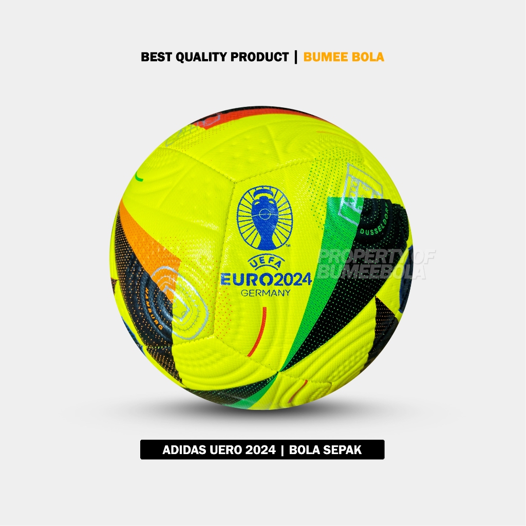 ADIDAS Bola Sepak EURO GERMANY 2024 | Size 4 Mini Soccer | Bola Kaki Original Import Jahit