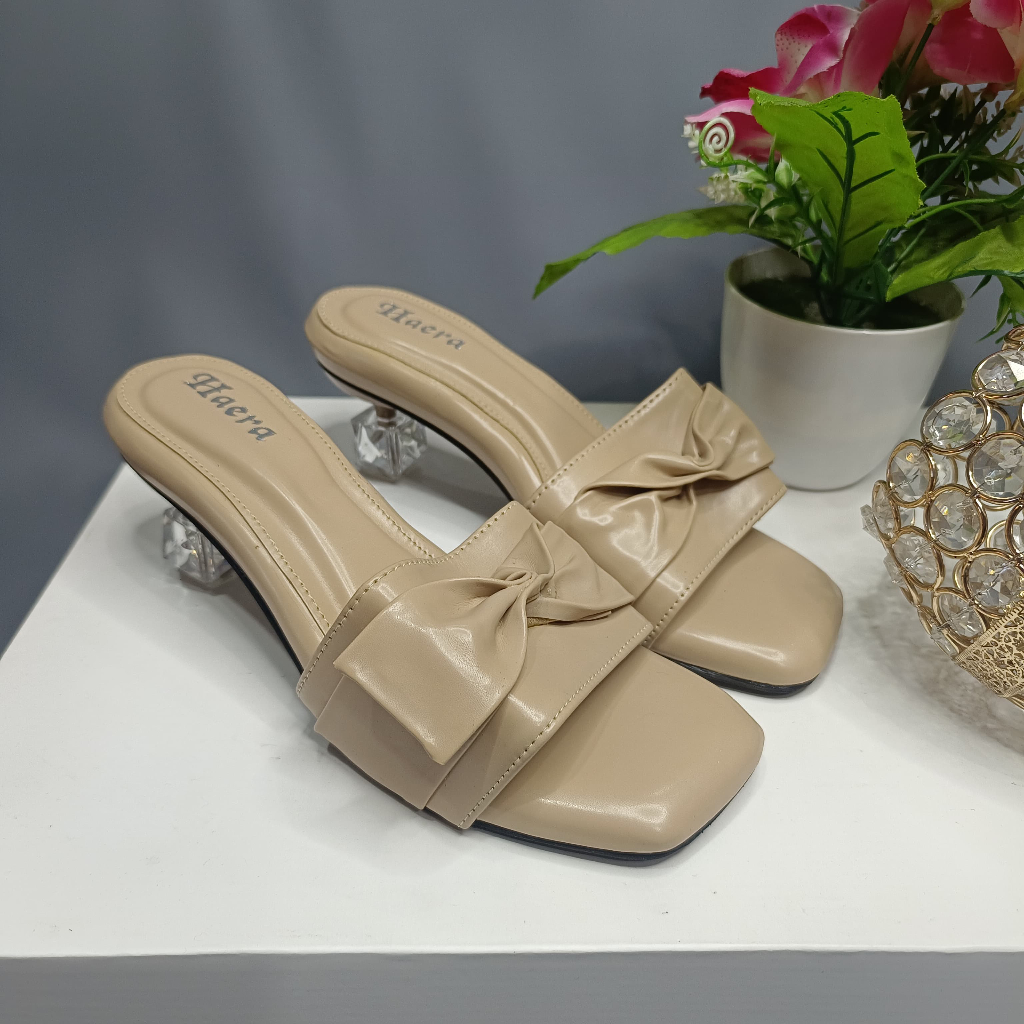 Yunita sendal wanita heels kaca 5 cm