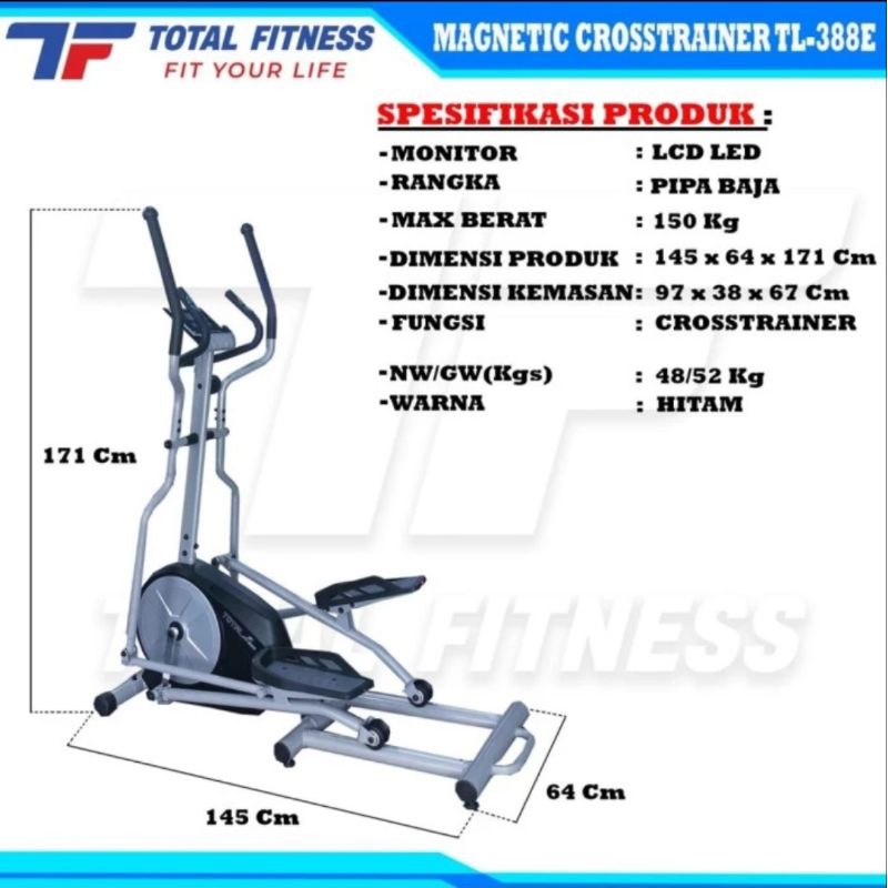 Total Fitness TL-388E Big Elliptical Crosstrainer