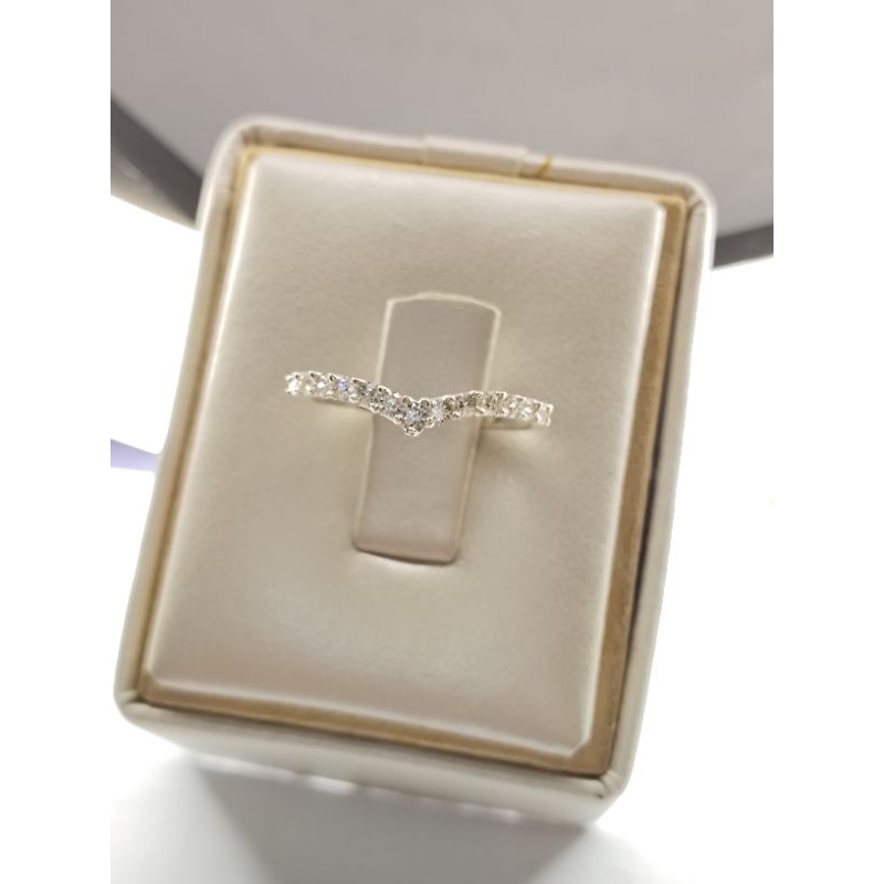 Cincin Cor mata Perak murni 925