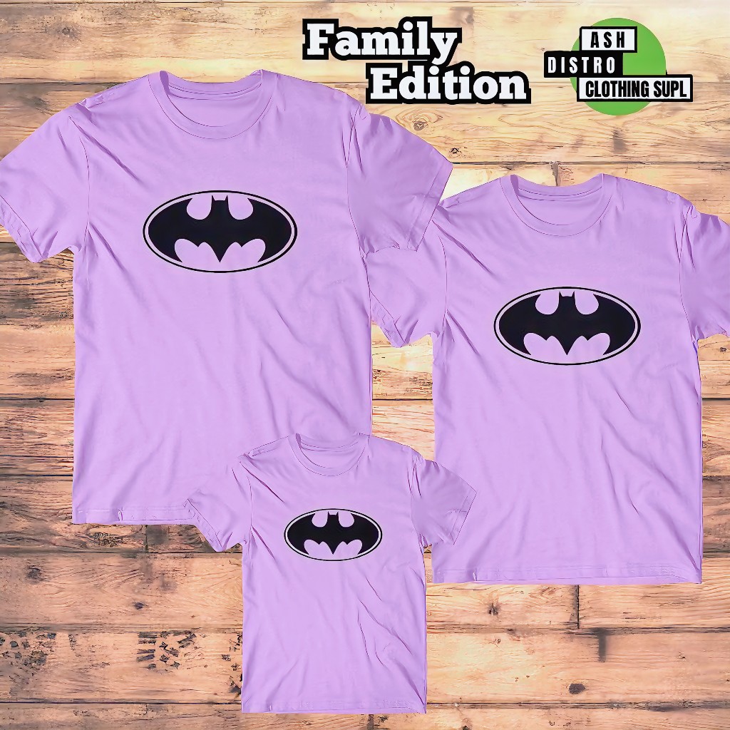 Kaos couple pasangan keren / baju kapel keluarga / kaos kapelan ayah ibu anak superhero premium