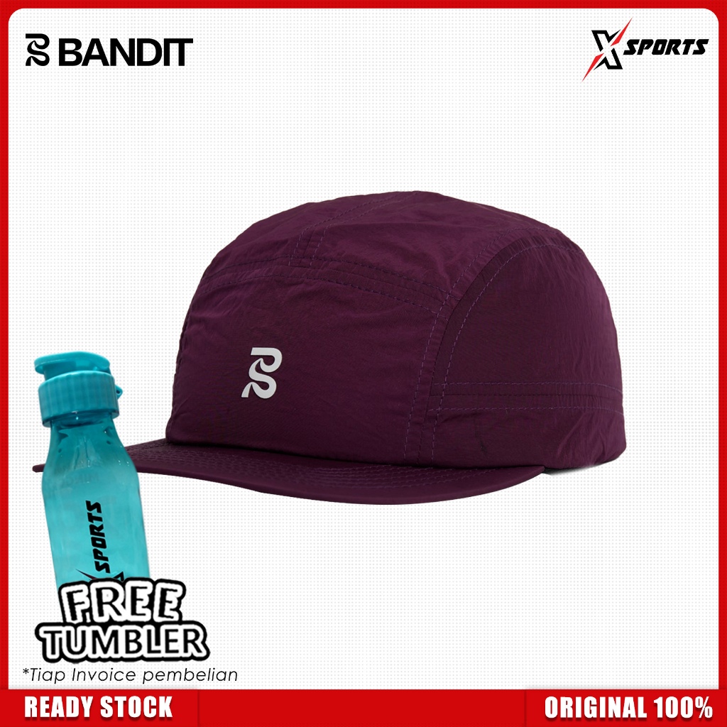 BANDIT Running Current Run Hat Unisex Raisin One size