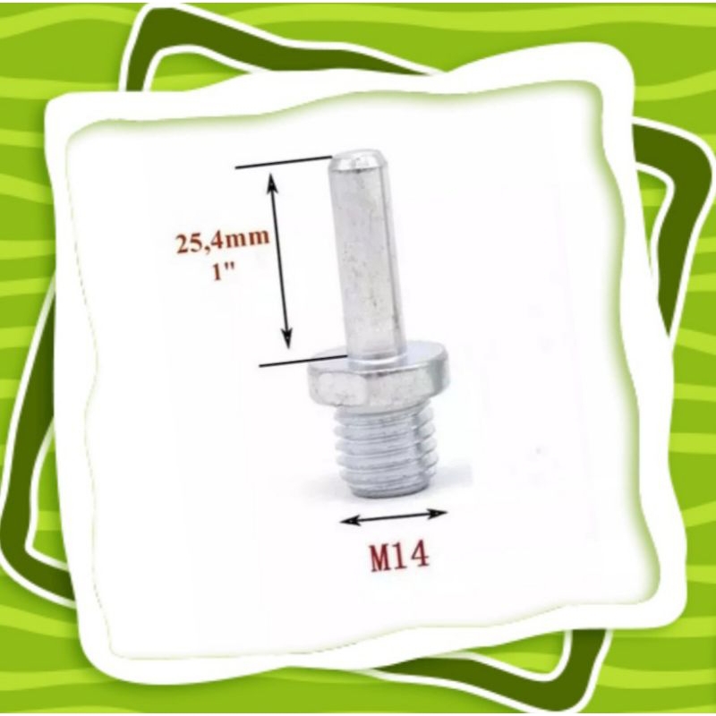 baut konektor adapter adaptor bor poles  M14