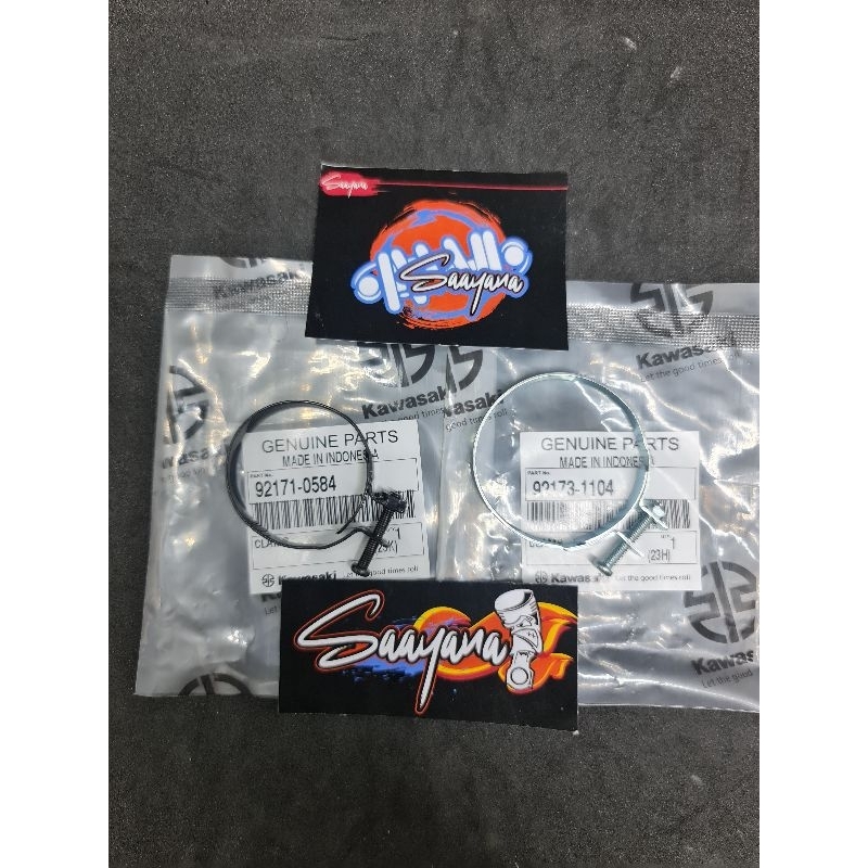 KLEM CLAMP MANIFOLF MANIPUL KARBU FILTER UDARA ORIGINAL KAWASAKI NINJA 150