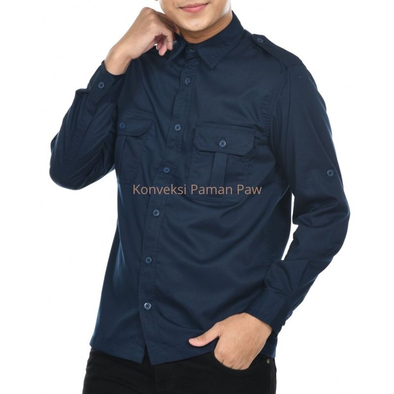 BAJU-KEMEJA-PDH-PDL-PRIA-WANITA-LAPANGAN-LENGAN-PANJANG-Seragam-Kerja-Tactical-Kantor-Group-Engineer