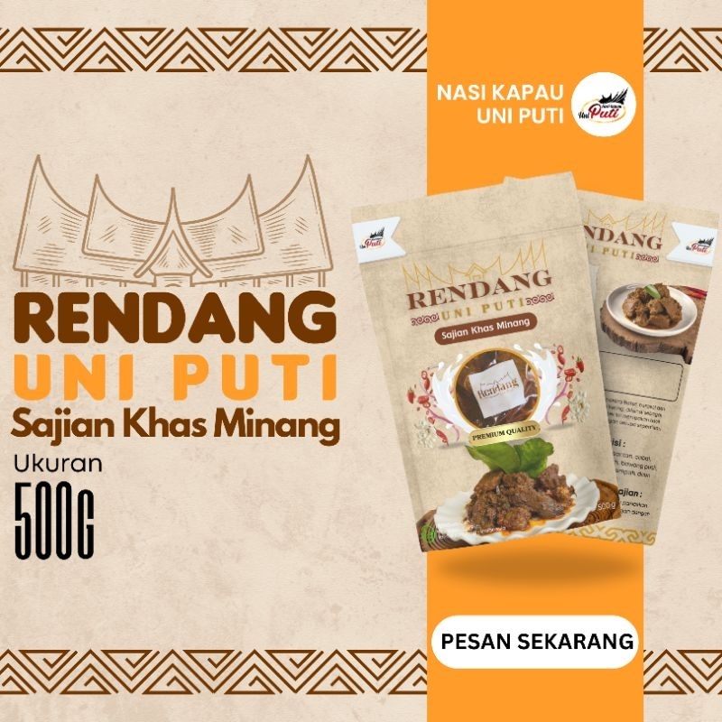 

DAGING RENDANG UNI PUTI - Premium Quality - 500g isi 7 Potong
