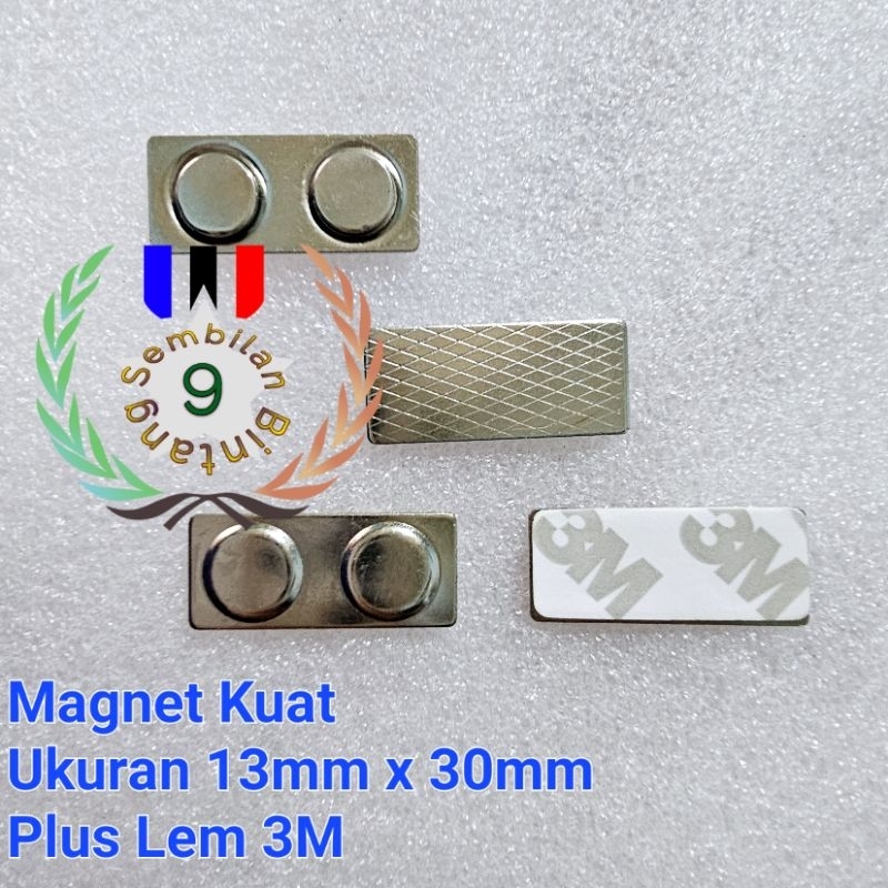 

Magnet Papan Nama Magnet Nama Dada Magnet 13mm x 30mm