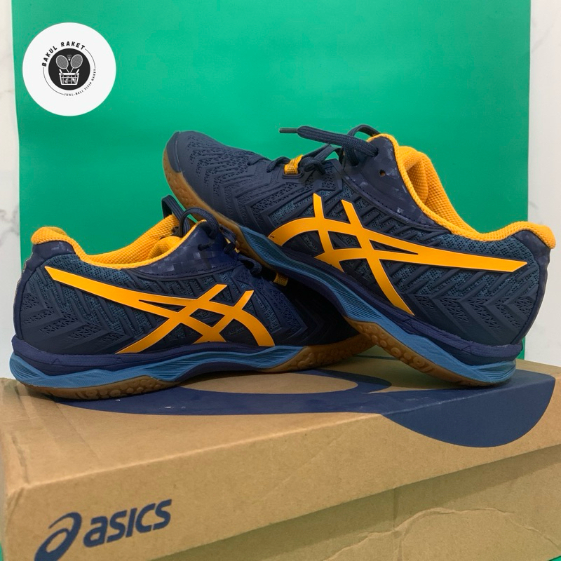 Sepatu Badminton ASICS Court Control FF 2 Original Bekas Spatu Bulu Tangkis Men Women Biru