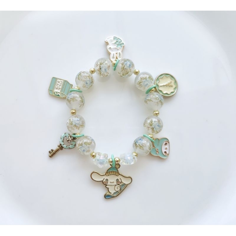 gelang charm Japanese Tensha beads cinnamoroll