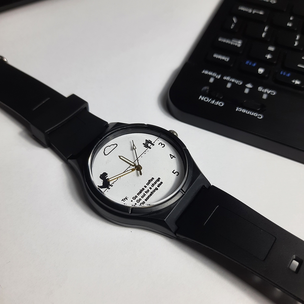 Jam Tangan Unik Aesthetic Lucu Pria Wanita Quartz Korea Fashion