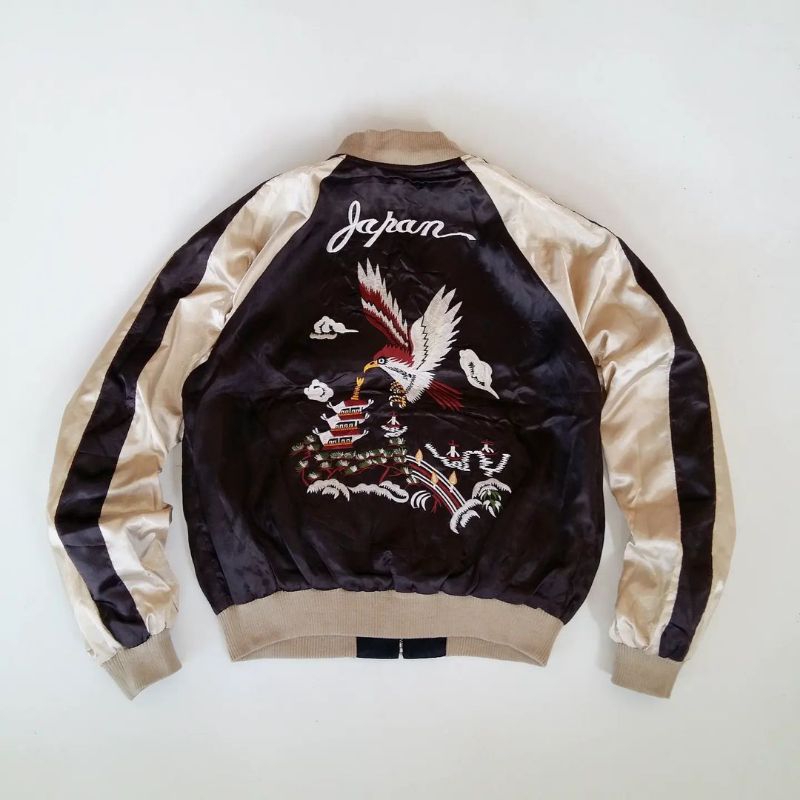 Vintage Sukajan ( Bolak balik ) Crazy Boy Jaket ( Second/Bekas )