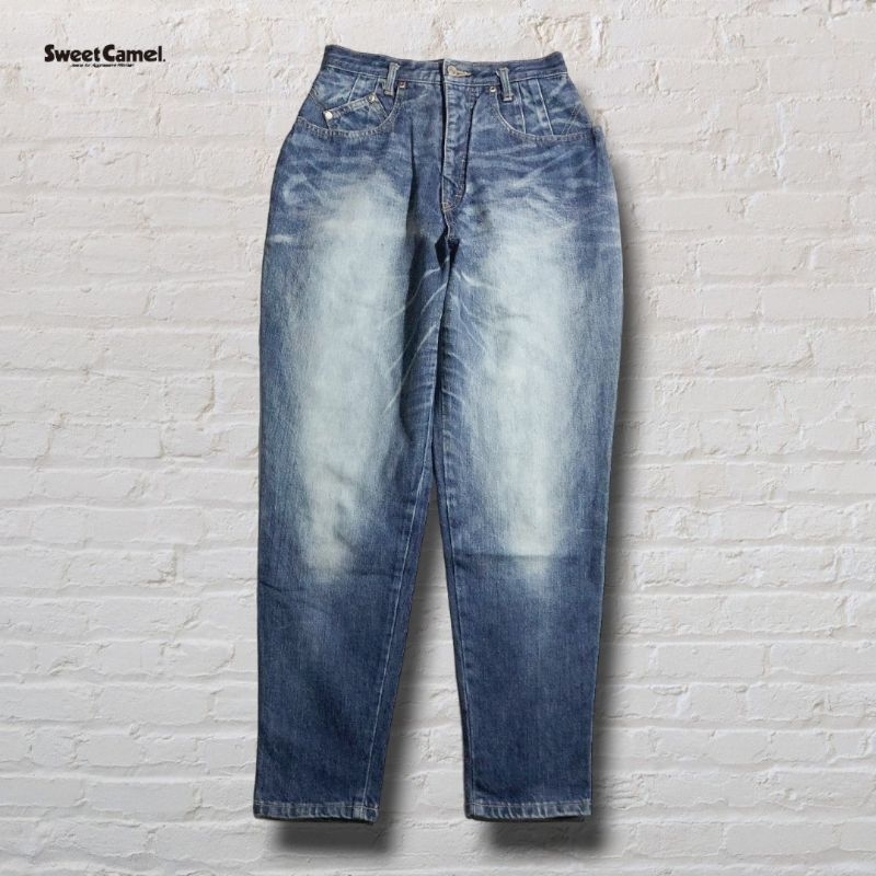 Celana Panjang Longpants Jeans Sweet Camel Blue Washed Fading Original Second Preloved #CJ445