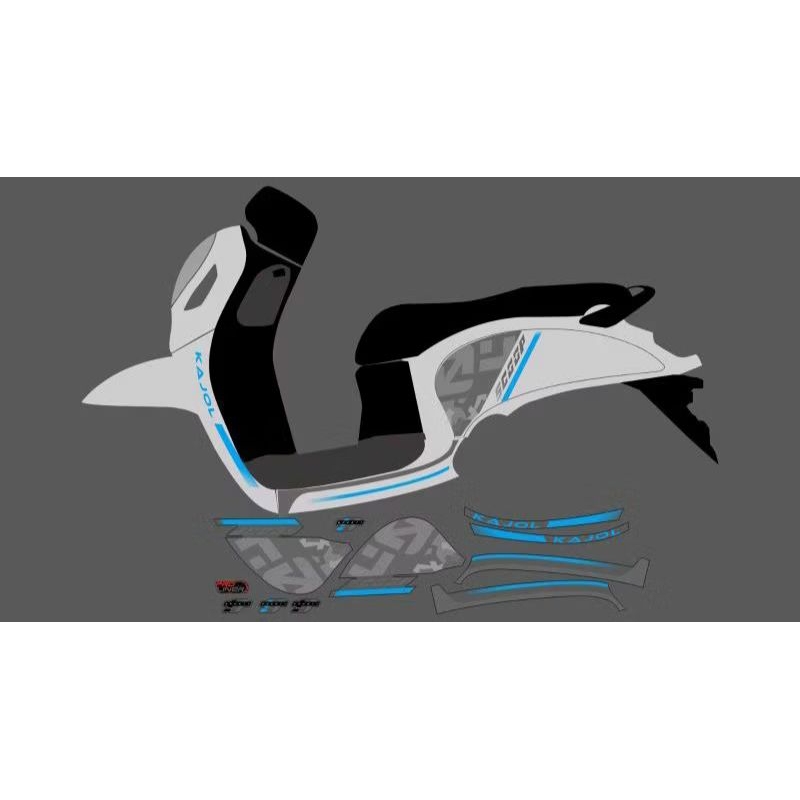 STRIPING TRANSPARAN SCOOPY 2021-2023 CUSTOM