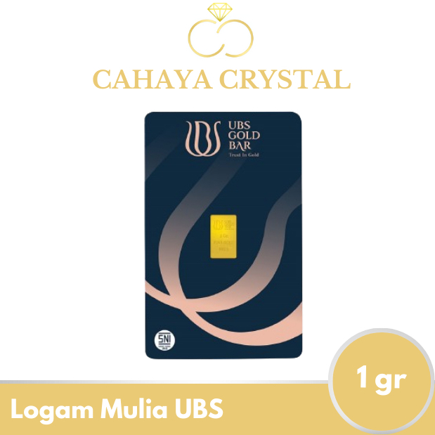 Logam Mulia (LM) Emas UBS 1 gram 24 karat 9999% SNI UBS Press- Gold Bar