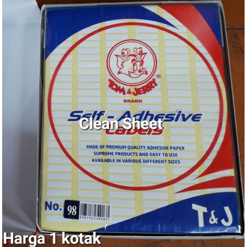 

Label Stiker Tom&Jerry No.98 (Harga/1 kotak)
