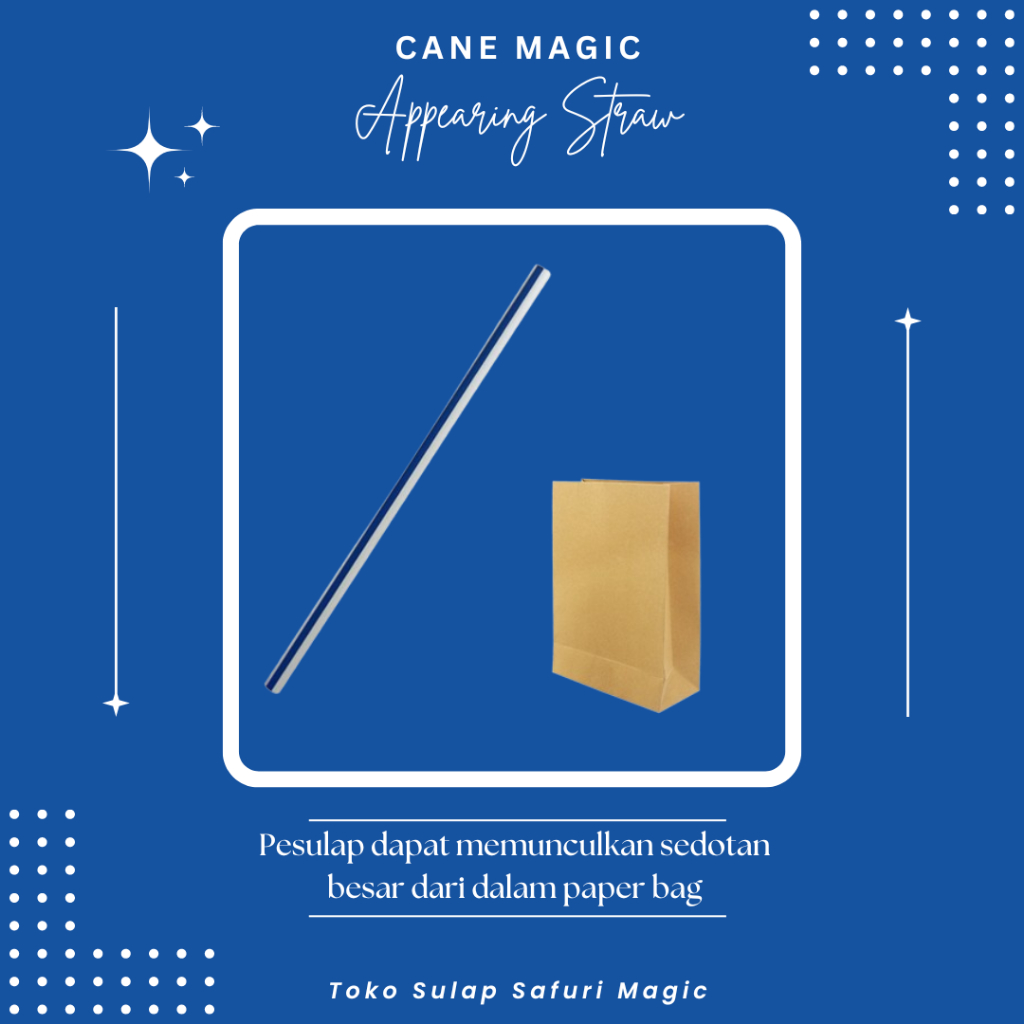 Alat Sulap Appearing Straw - Sulap Tongkat - Tongkat Sulap - Sulap Komedi - Toko Sulap