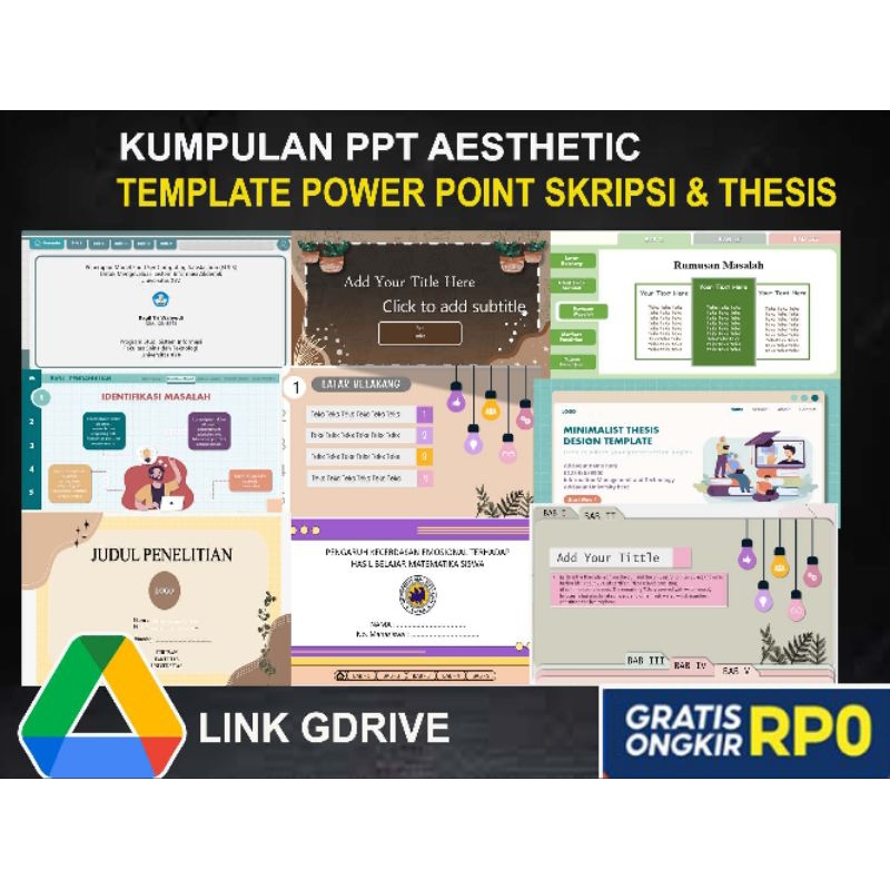 Template PPT Sidang Proposal Skripsi Sempro Aesthetic